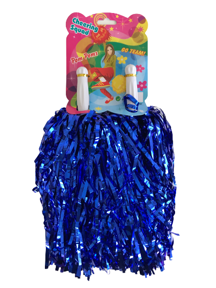 Red cheer pom poms for Sports Day and costume dress up
